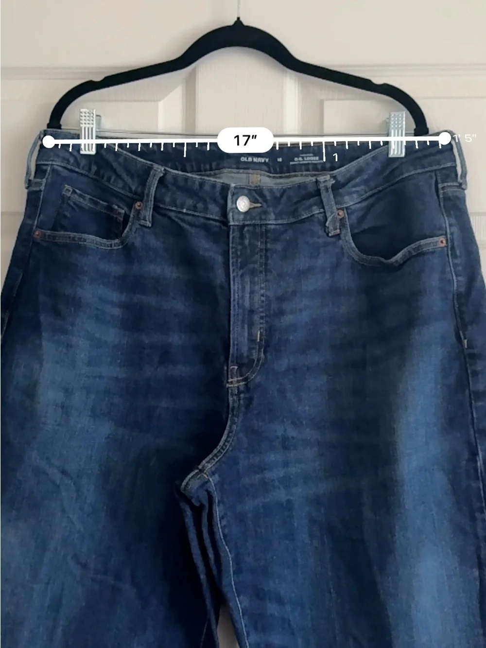 High-Rise OG Loose Jeans in Medium Blue Wash | Old Navy, Size 18